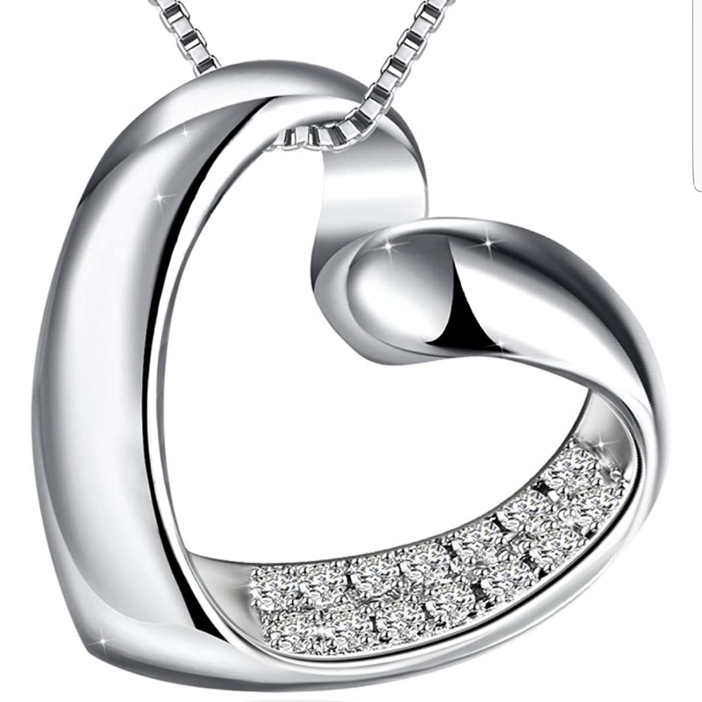 Just Because Heart Pendant Necklace Gift